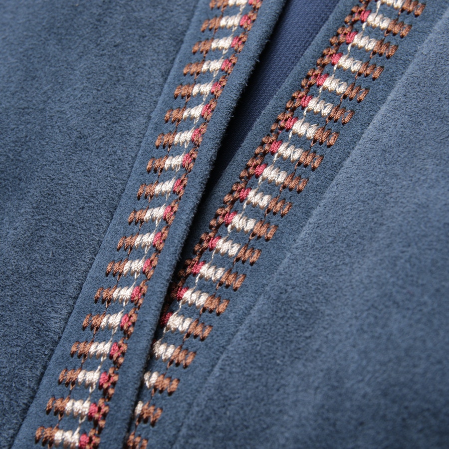 Image 4 of Leather Coat 40 Light Blue in color Blue | Vite EnVogue