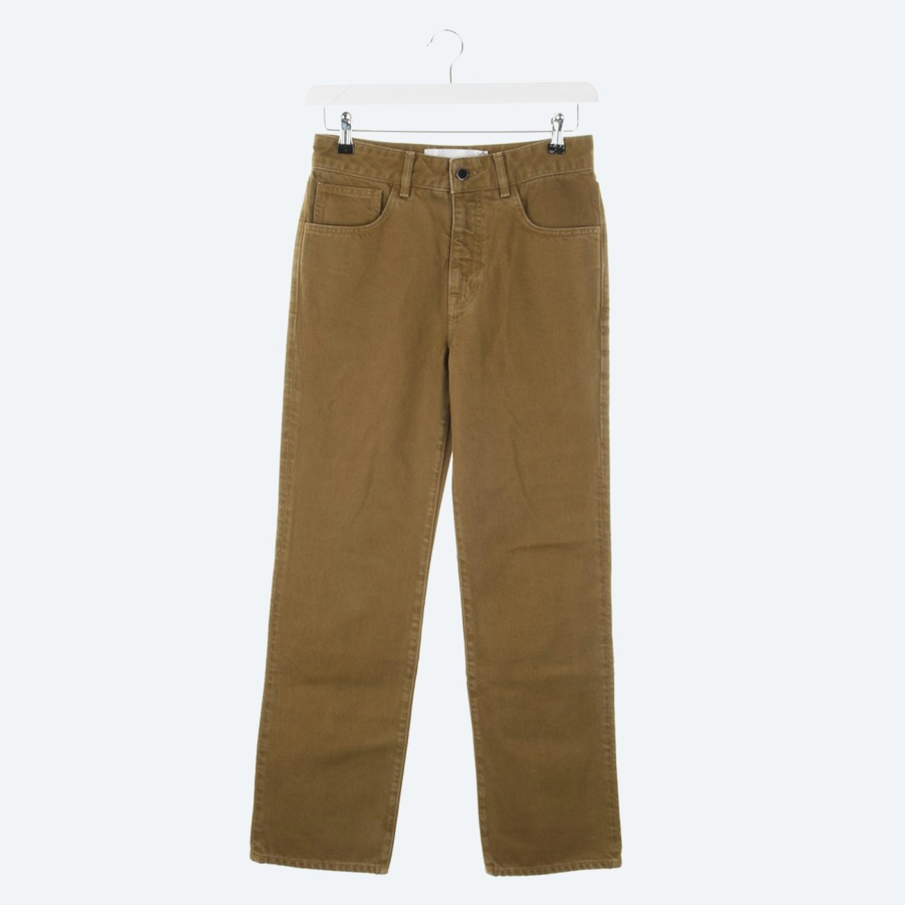 Image 1 of Jeans Straight Fit W27 Khaki in color Yellow | Vite EnVogue