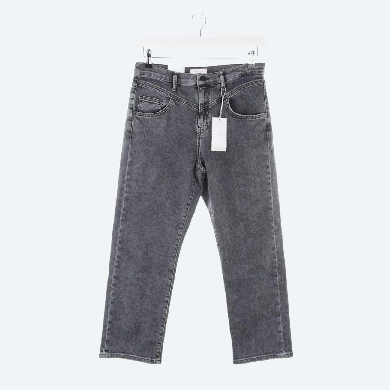 Image 1 of Straight fit jeans W27 Gray in color Gray | Vite EnVogue