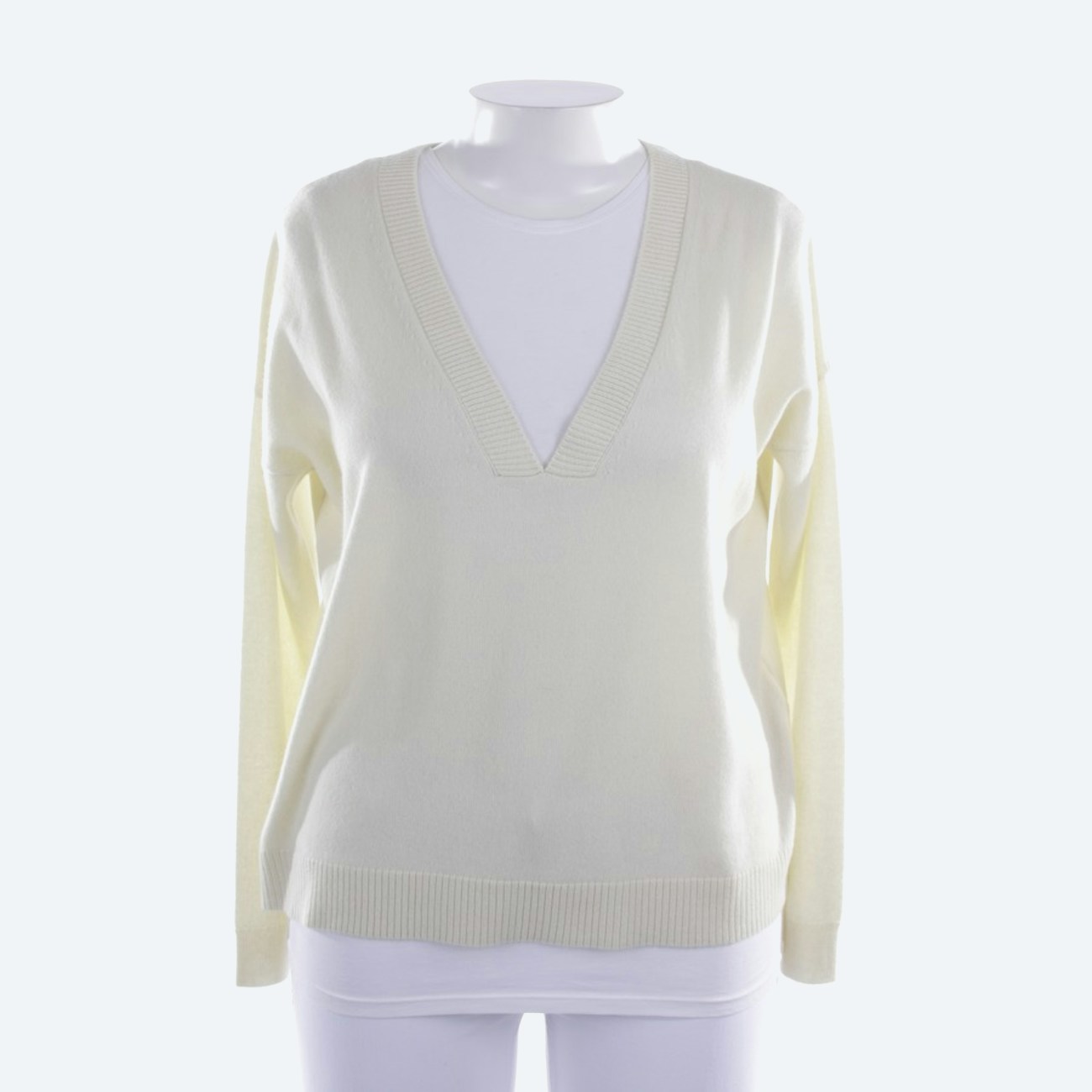Image 1 of Cashmere sweater 42 Pastel yellow in color Yellow | Vite EnVogue