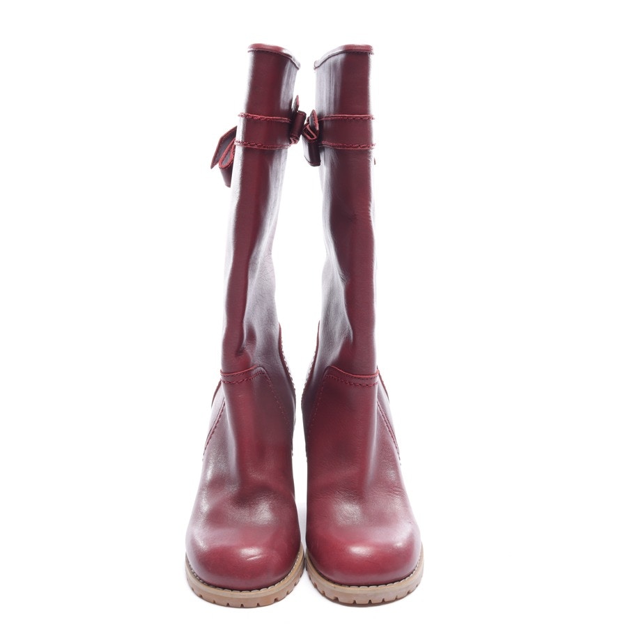 Image 4 of Calf High Boots EUR 37 Bordeaux in color Red | Vite EnVogue