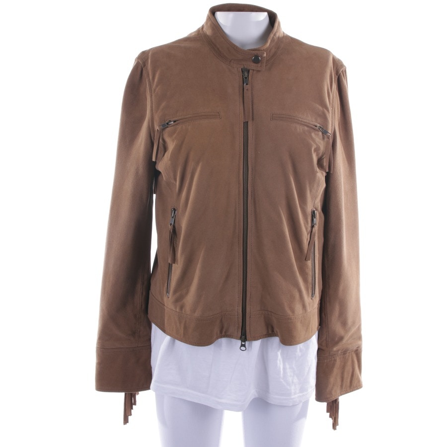 Image 1 of Leather jackets M Brown in color Brown | Vite EnVogue