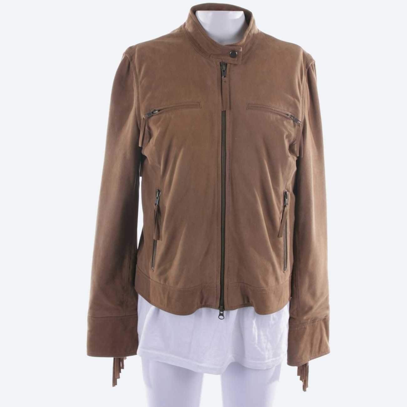 Image 1 of Leather jackets M Brown in color Brown | Vite EnVogue