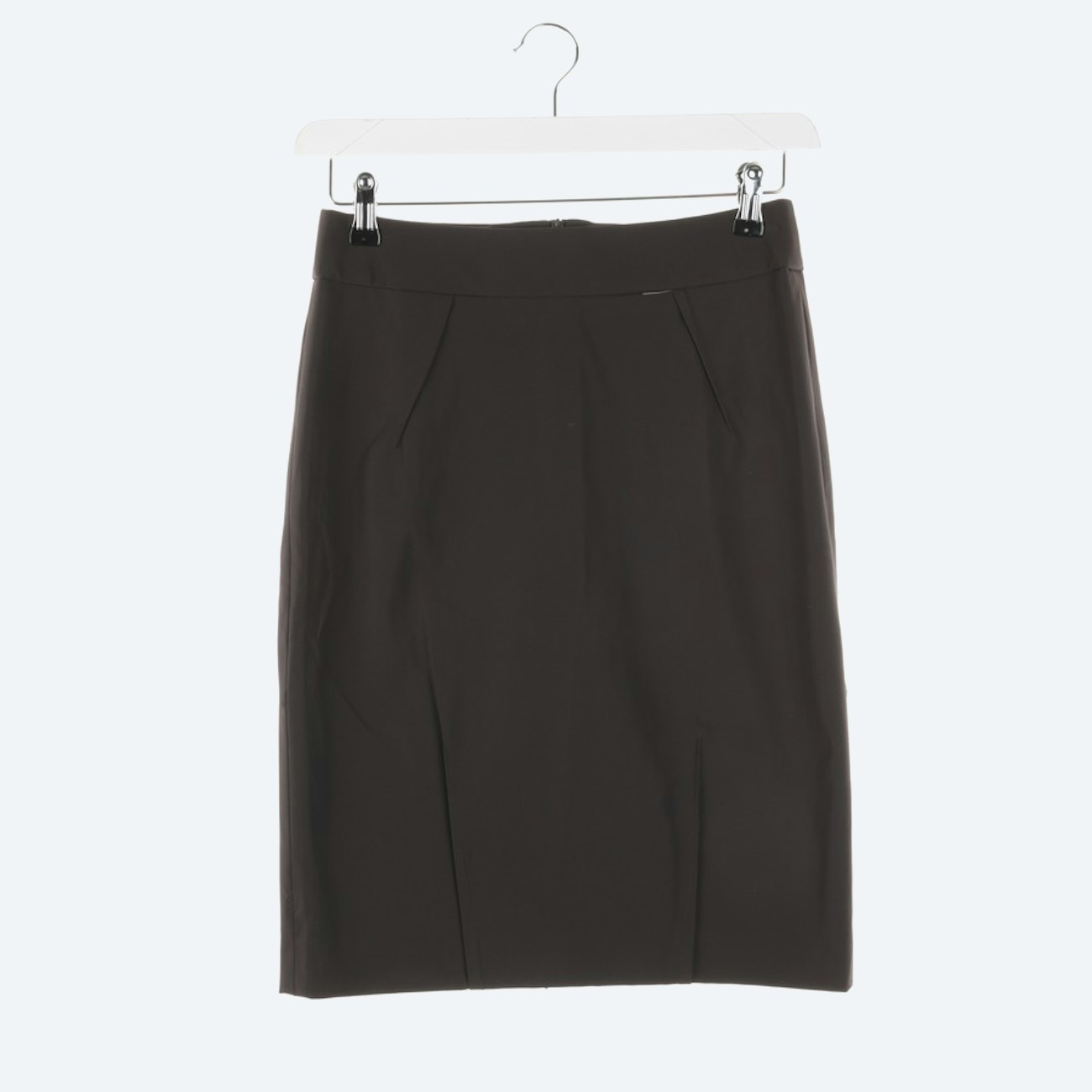 Image 1 of Skirt 36 Dark brown in color Brown | Vite EnVogue