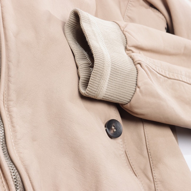 Image 4 of Leather jacket 54 Beige in color White | Vite EnVogue