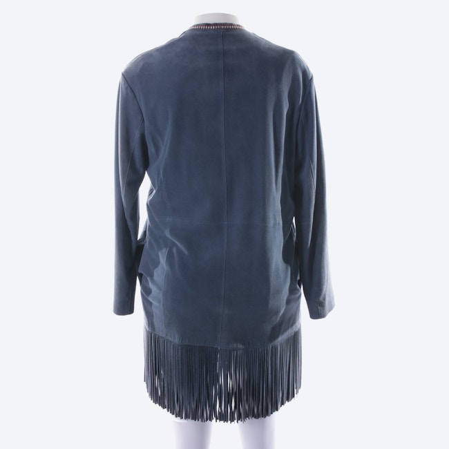 Image 2 of Leather Coat 40 Blue in color Blue | Vite EnVogue