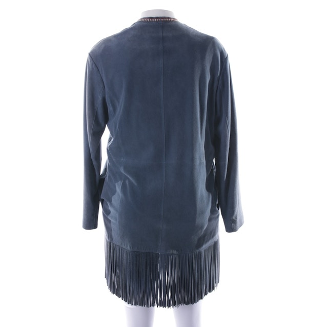 Leather Coat 40 Light Blue | Vite EnVogue