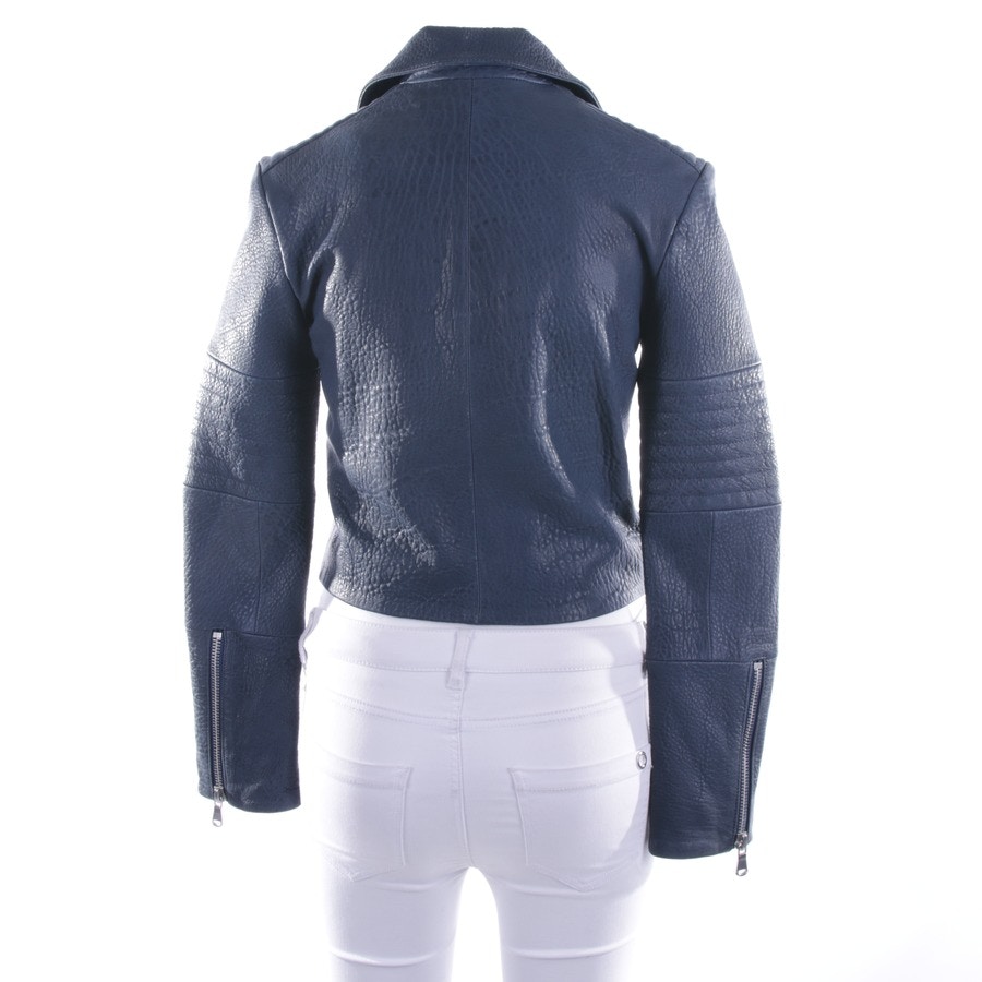 Image 2 of LeatherJacket S Blue in color Blue | Vite EnVogue