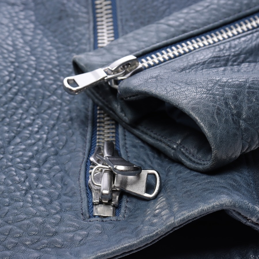 Image 4 of LeatherJacket S Blue in color Blue | Vite EnVogue