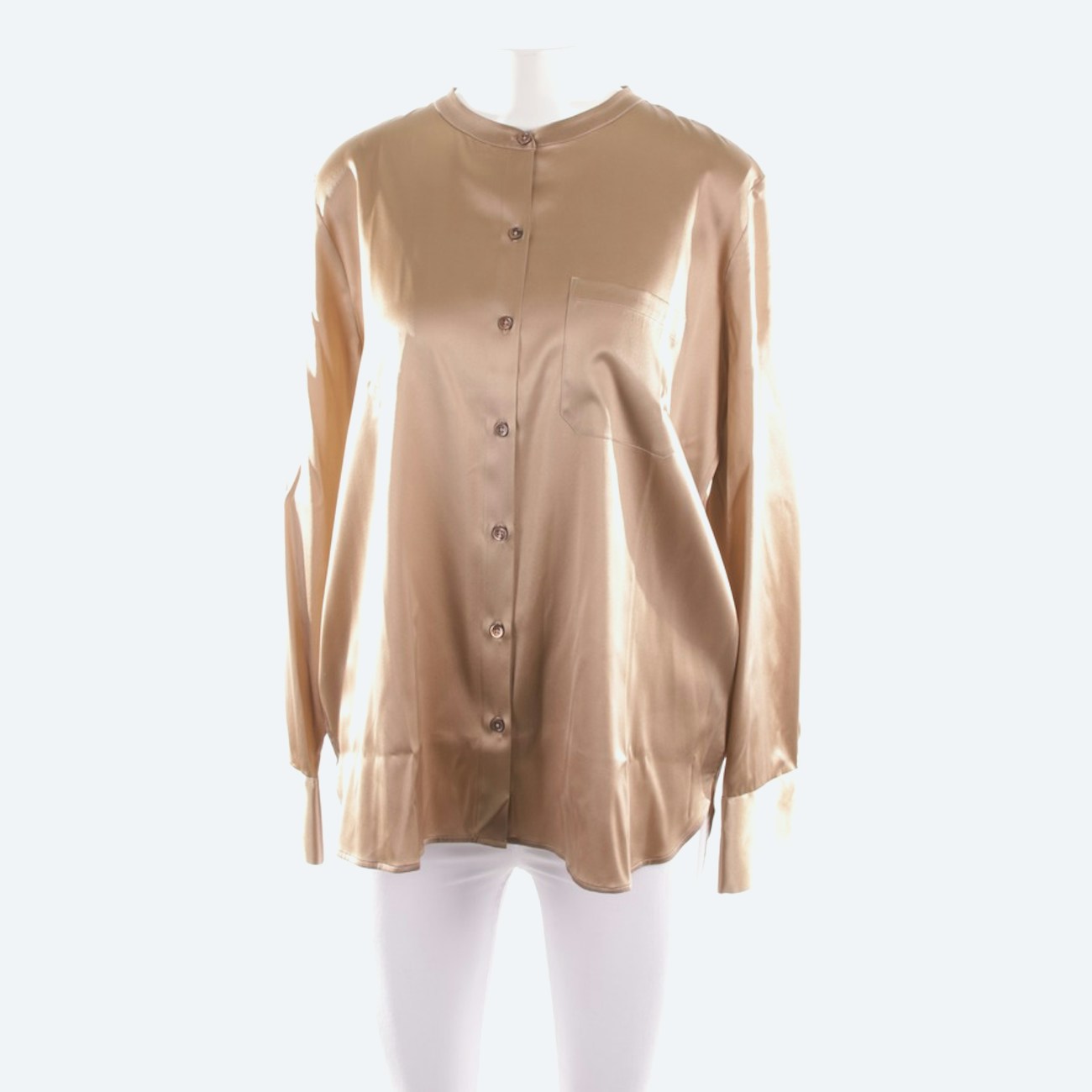 Image 1 of Shirt 40 Light Brown in color Brown | Vite EnVogue