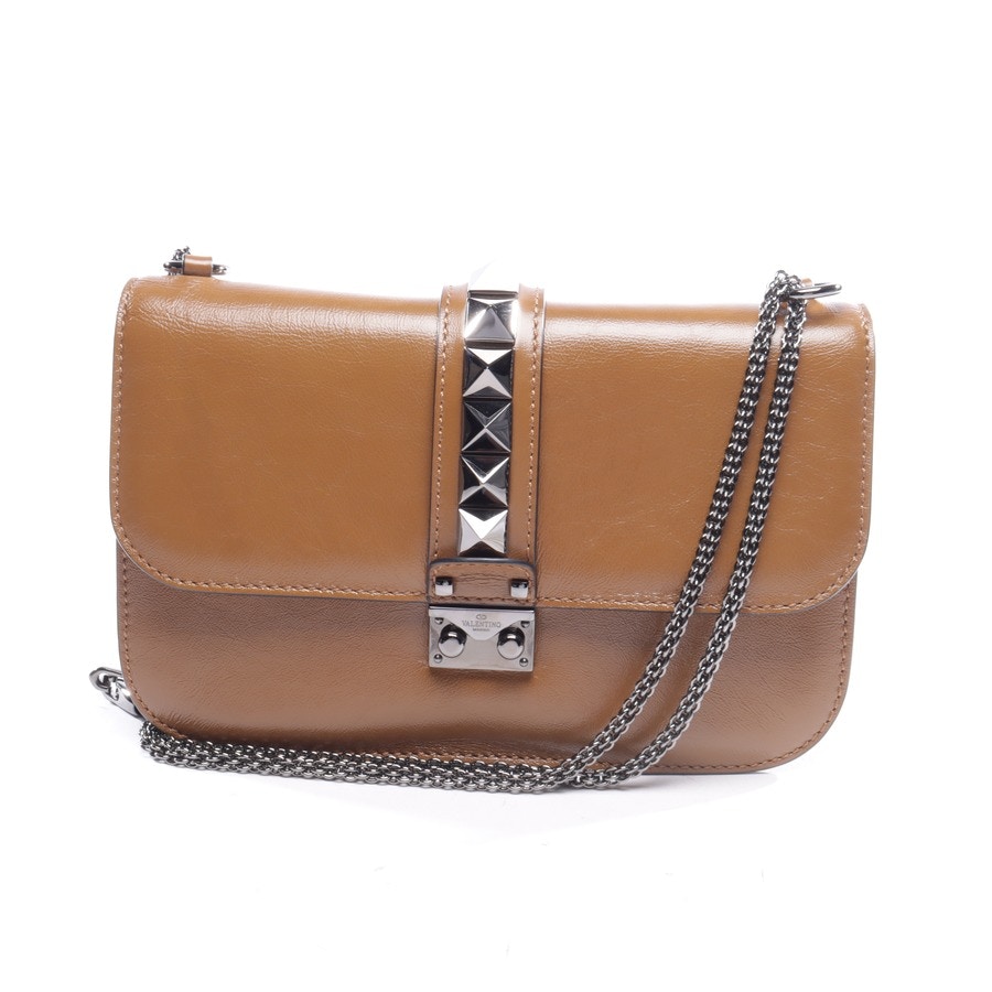 Image 1 of Glam lock Shoulder Bag Cognac in color Brown | Vite EnVogue