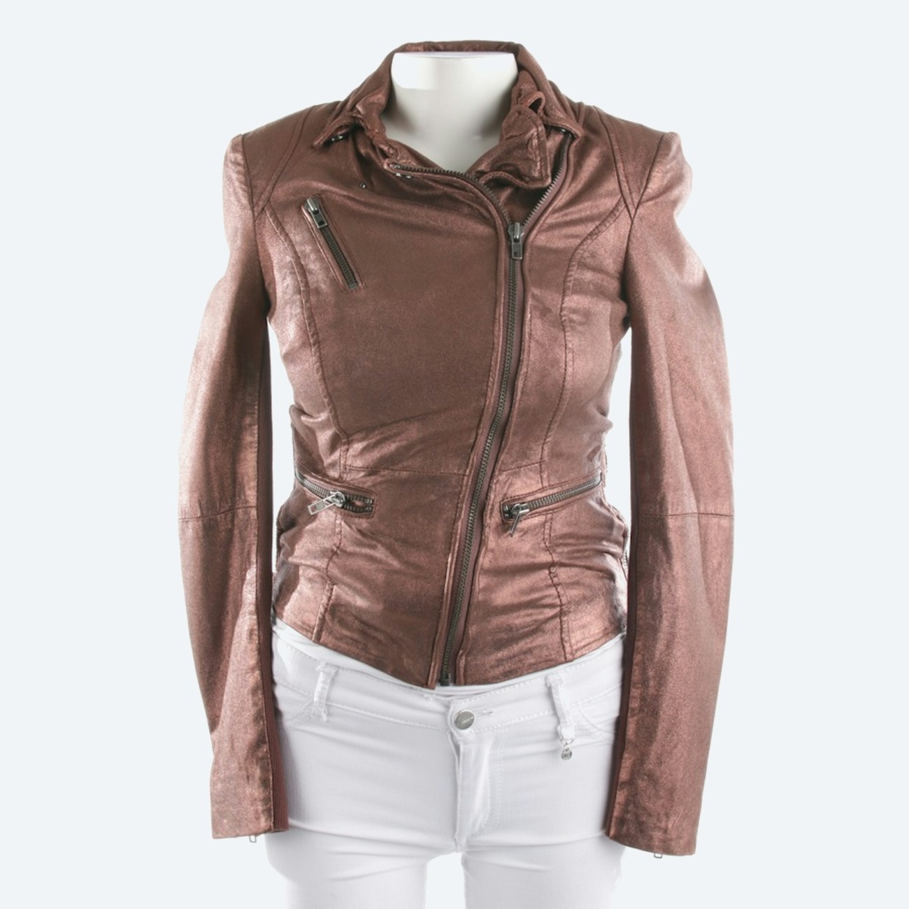 Image 1 of Leather jackets 36 Sienna in color Brown | Vite EnVogue