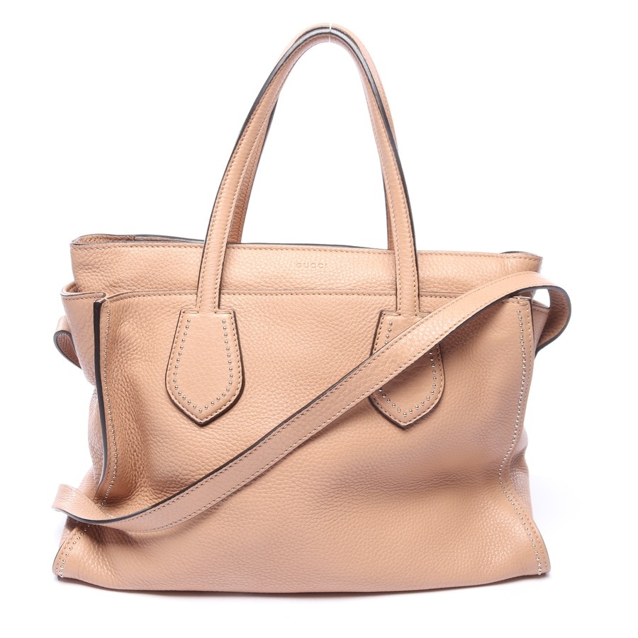 Image 1 of Ramble Studded Handbag Tan in color Brown | Vite EnVogue