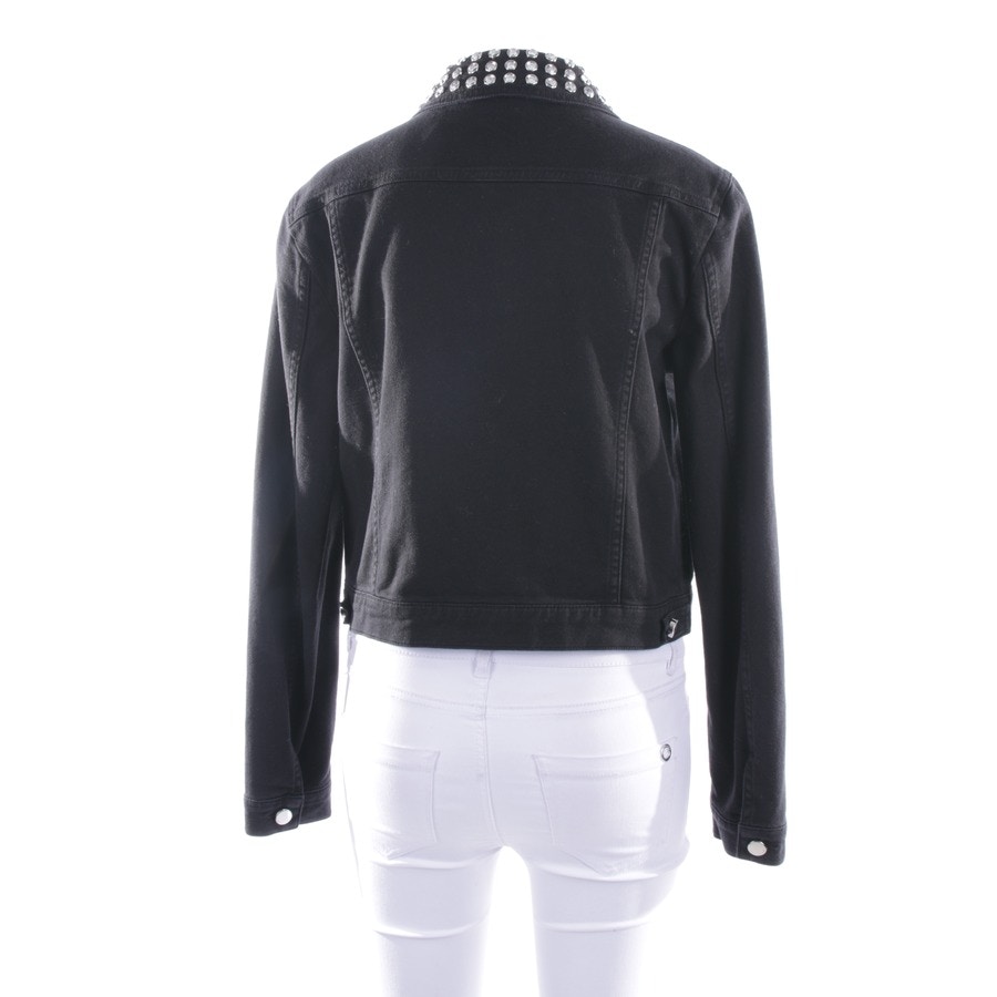 Image 2 of Jeans Jacket 40 Black in color Black | Vite EnVogue