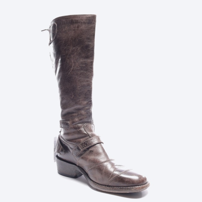 Image 2 of Calf High Boots EUR 36 Dark brown in color Brown | Vite EnVogue