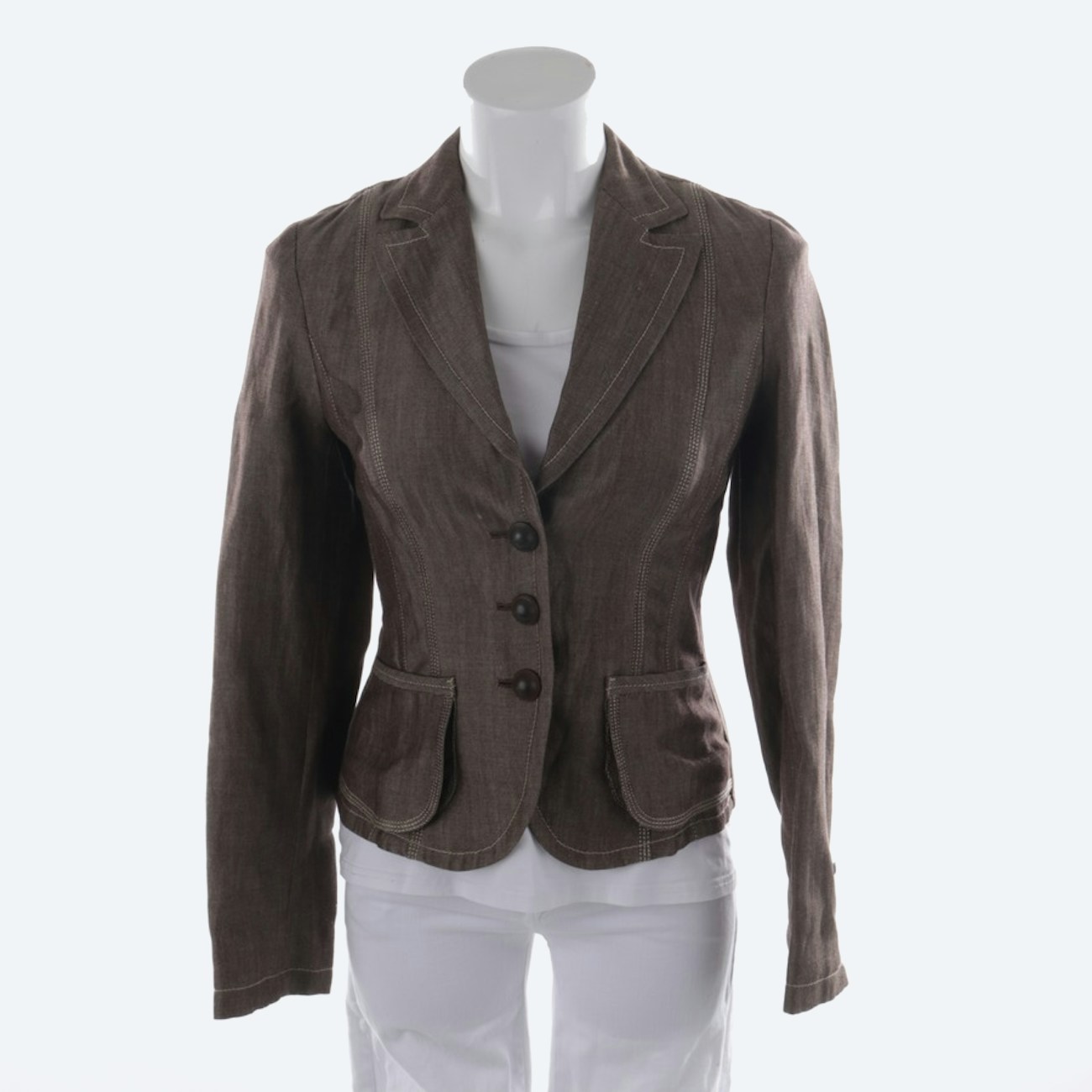 Image 1 of blazer 34 Tan in color Brown | Vite EnVogue