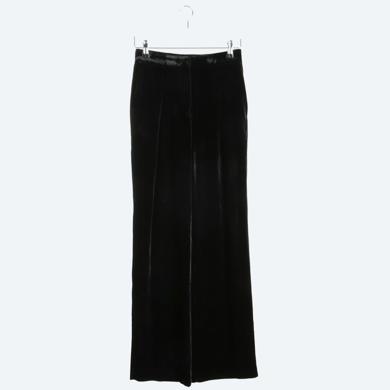 Image 1 of Velvet pants 34 Black in color Black | Vite EnVogue