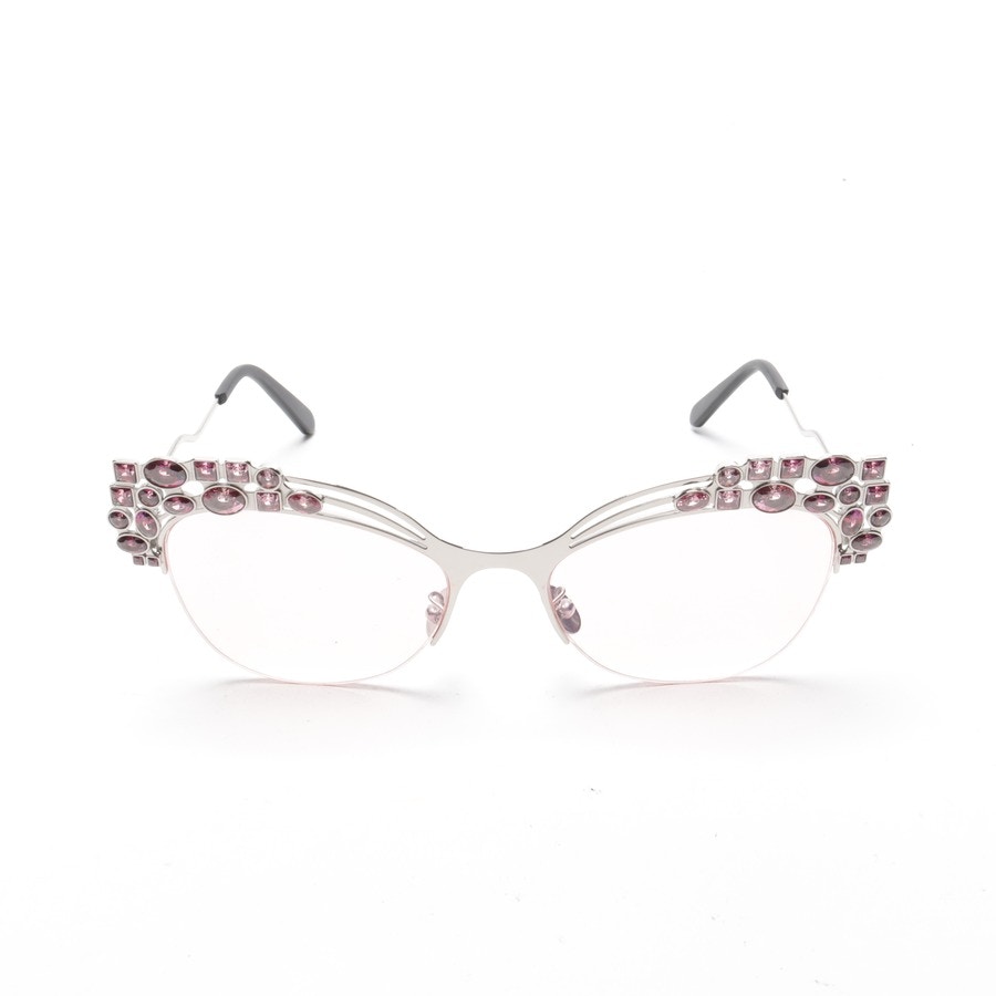 Image 1 of WES0060 Cat eyes Silver in color Metallic | Vite EnVogue