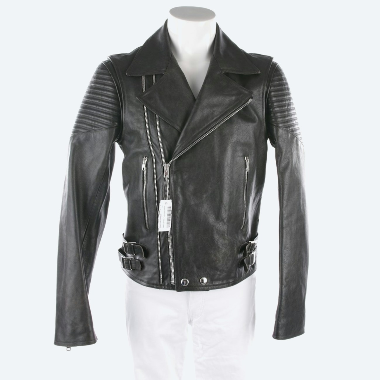 Image 1 of Leather Jacket 50 Black in color Black | Vite EnVogue