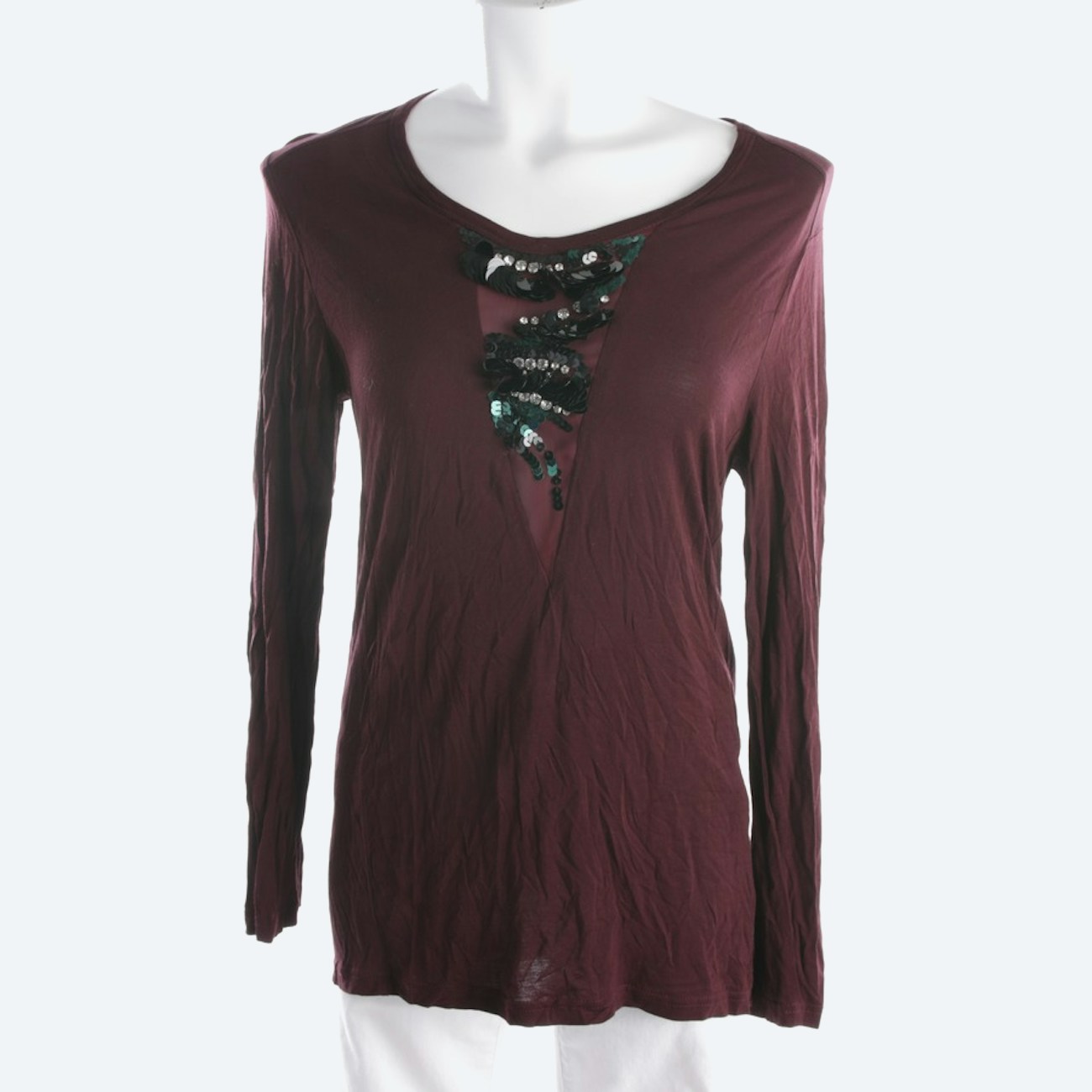 Image 1 of Long sleeve 36 Dark red in color Red | Vite EnVogue