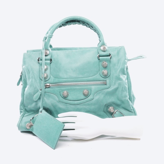 Image 4 of Giant Covered Brogues Midday Purse Pastel green in color Green | Vite EnVogue