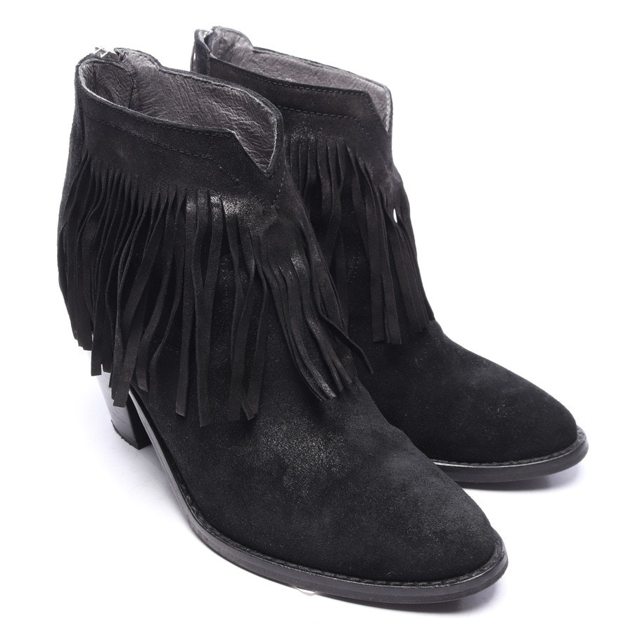 Image 3 of Leder Ankle Boots EUR 37 Black in color Black | Vite EnVogue