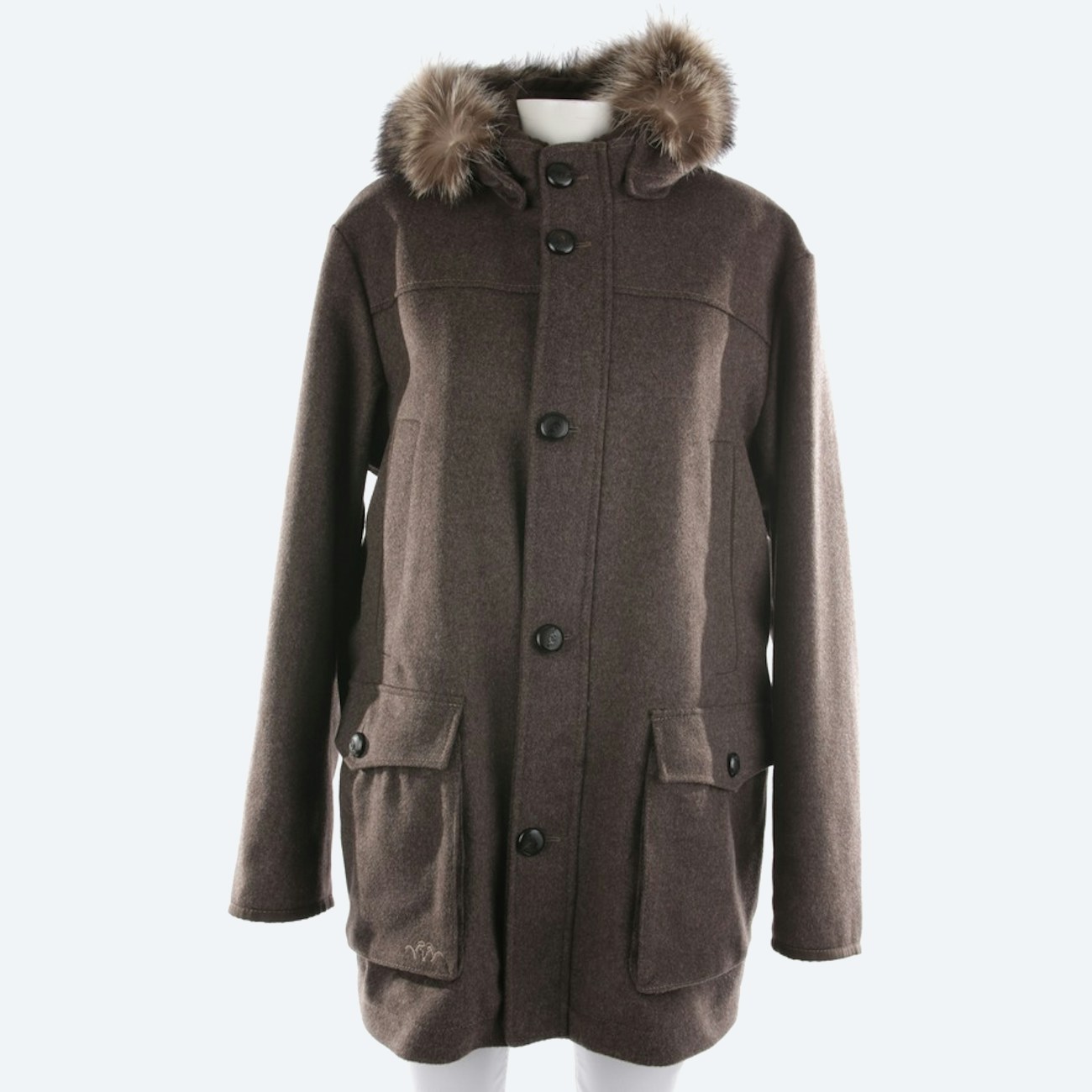 Image 1 of winter jacket 42 Brown in color Brown | Vite EnVogue