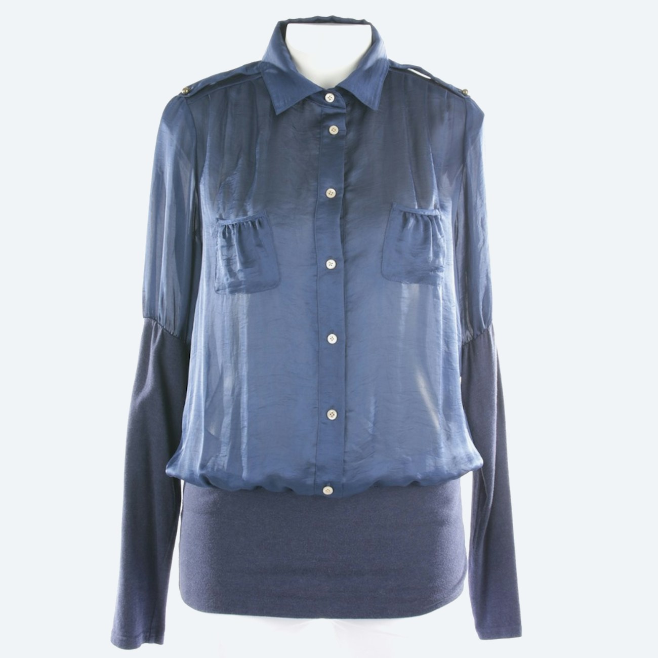 Image 1 of Blouses 38 Navy in color Blue | Vite EnVogue
