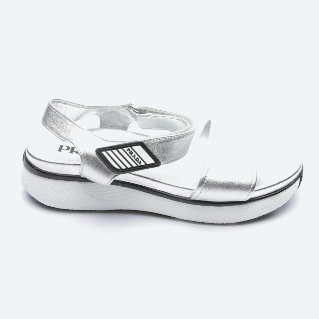 Image 1 of Outdoor Sandals EUR38 Silver in color Metallic | Vite EnVogue