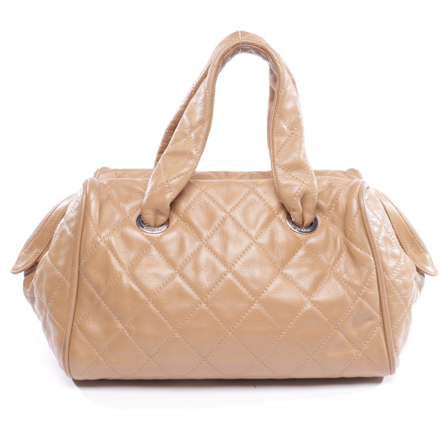 Image 2 of CC Boston hand tote Handbag Tan in color Brown | Vite EnVogue