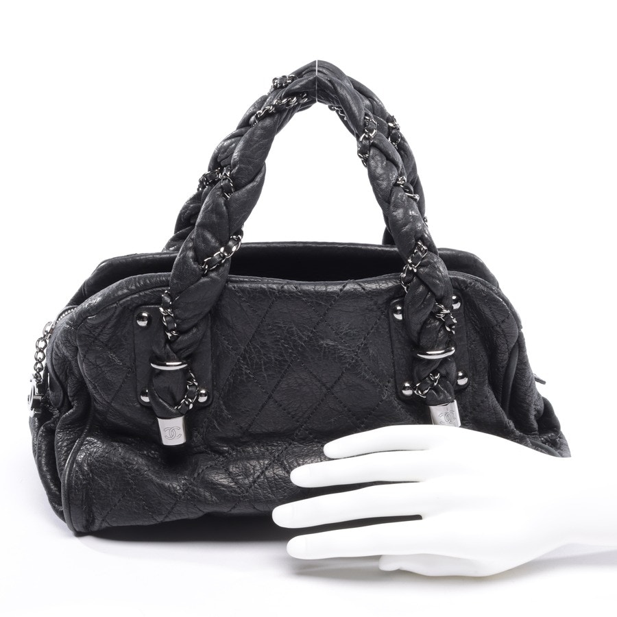 Image 4 of Lady Braid Bowler Shoulder Bag Black in color Black | Vite EnVogue