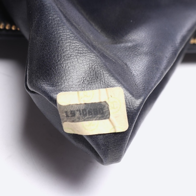 Image 7 of Front logo bicolor zip tote Shoulder Bag Black in color Black | Vite EnVogue