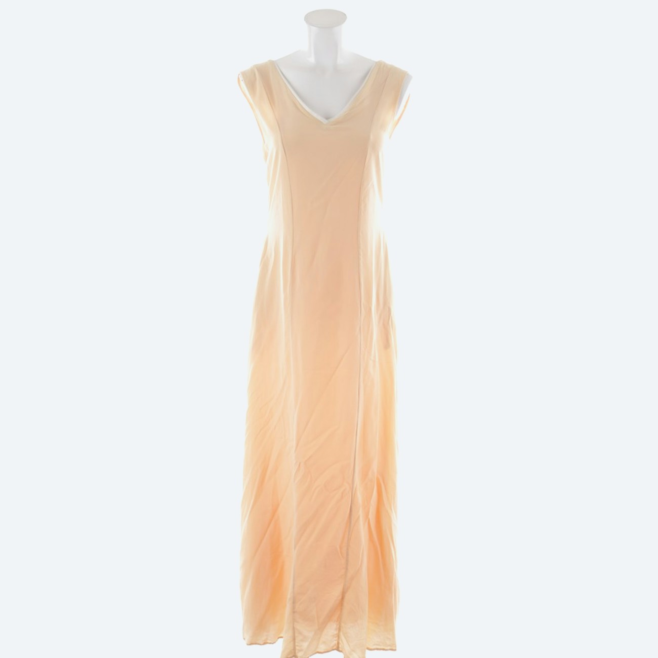 Image 1 of Silk Dress S Peach in color Yellow | Vite EnVogue