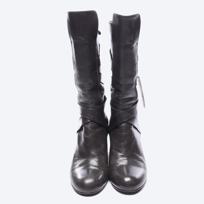 Image 4 of Calf High Boots EUR 37 Darkgray in color Gray | Vite EnVogue