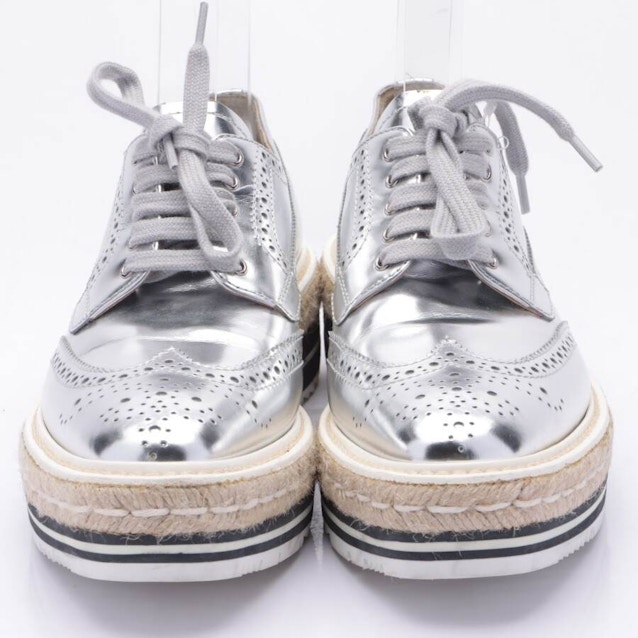 Lace-Up Shoes EUR 37.5 Silver | Vite EnVogue