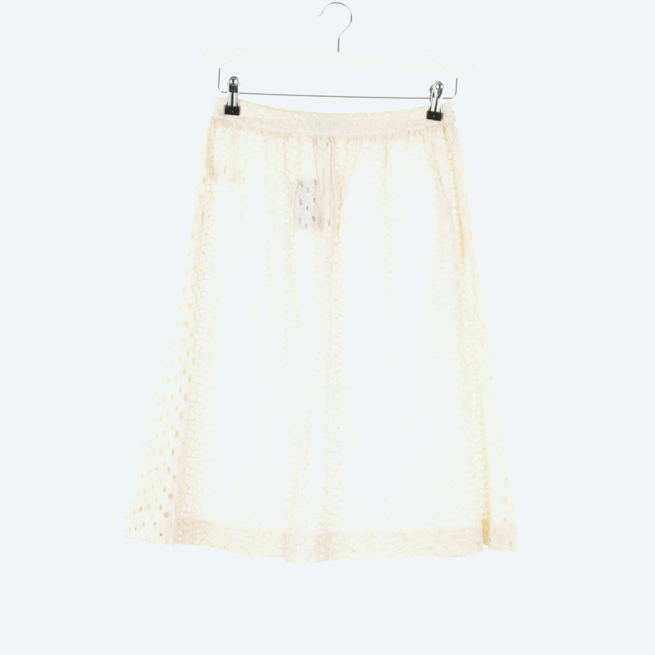 Image 1 of A-Line Skirt 36 White in color White | Vite EnVogue