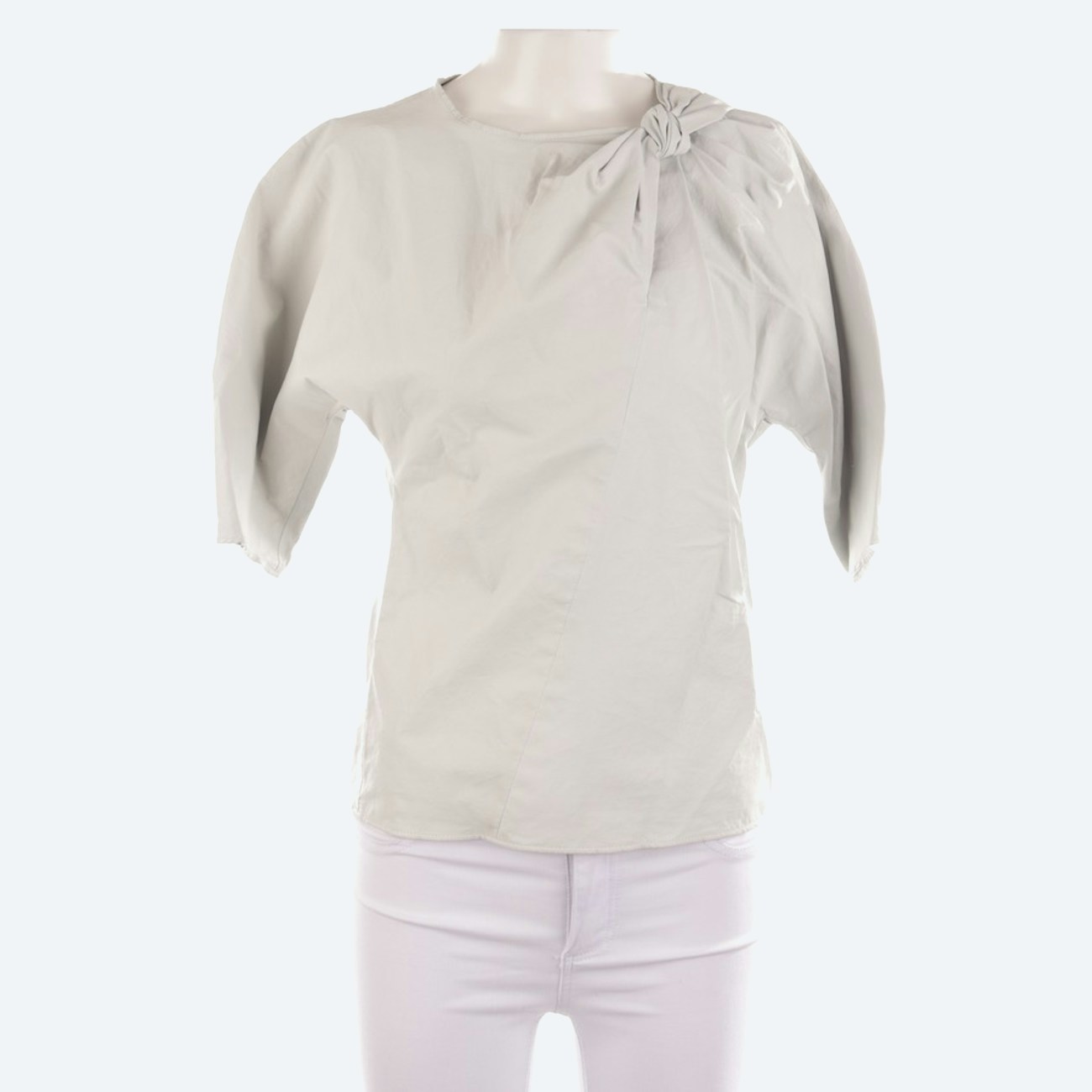 Image 1 of Leather Sweatshirt 32 White in color White | Vite EnVogue