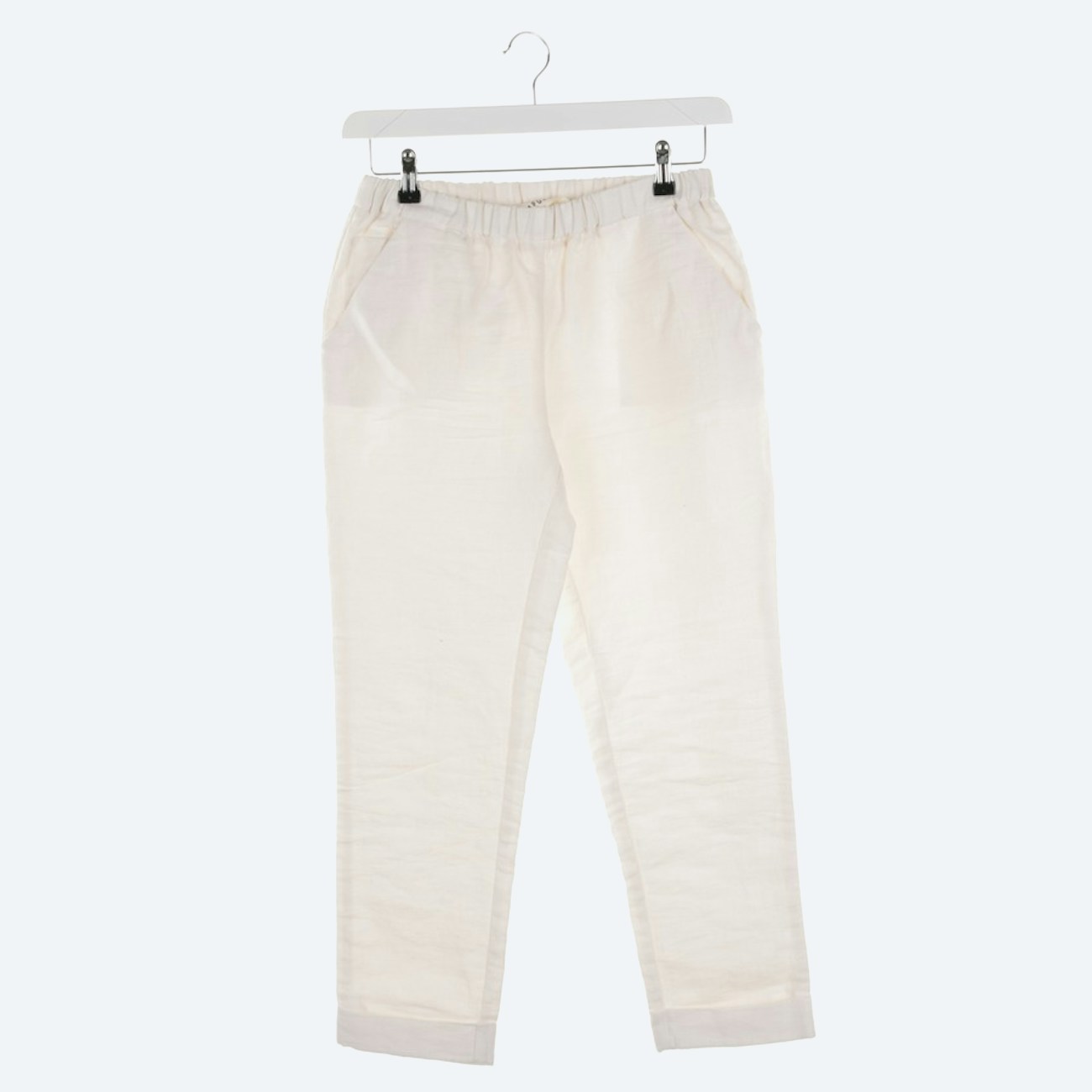 Image 1 of Other Casual Pants 38 Cream in color White | Vite EnVogue