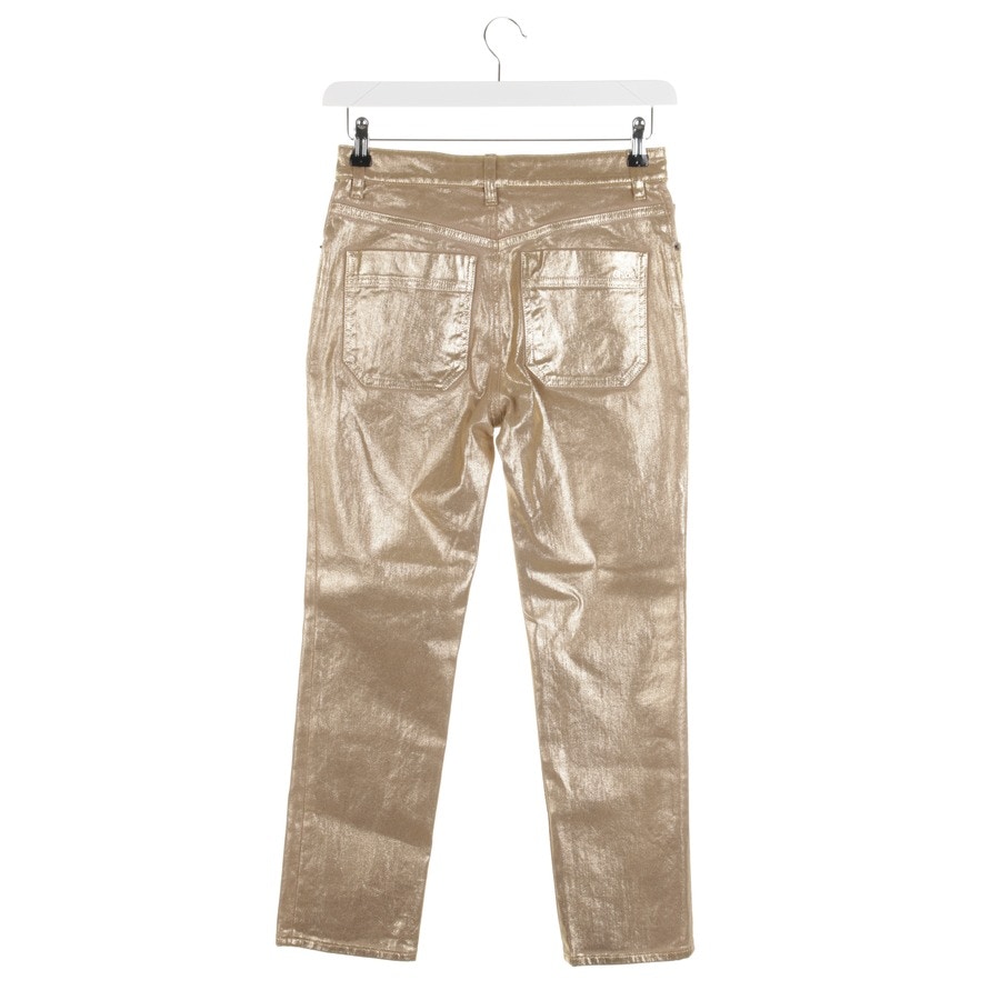 Image 2 of Skinny Jeans 34 Gold in color Metallic | Vite EnVogue