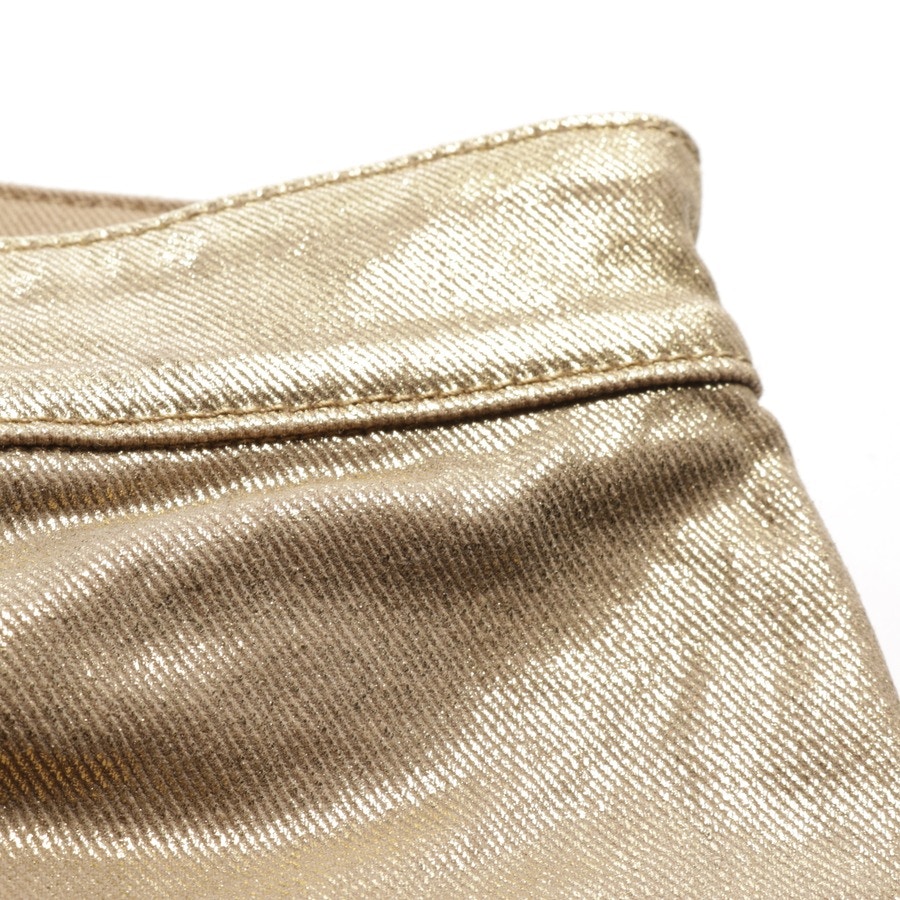 Image 3 of Skinny Jeans 34 Gold in color Metallic | Vite EnVogue