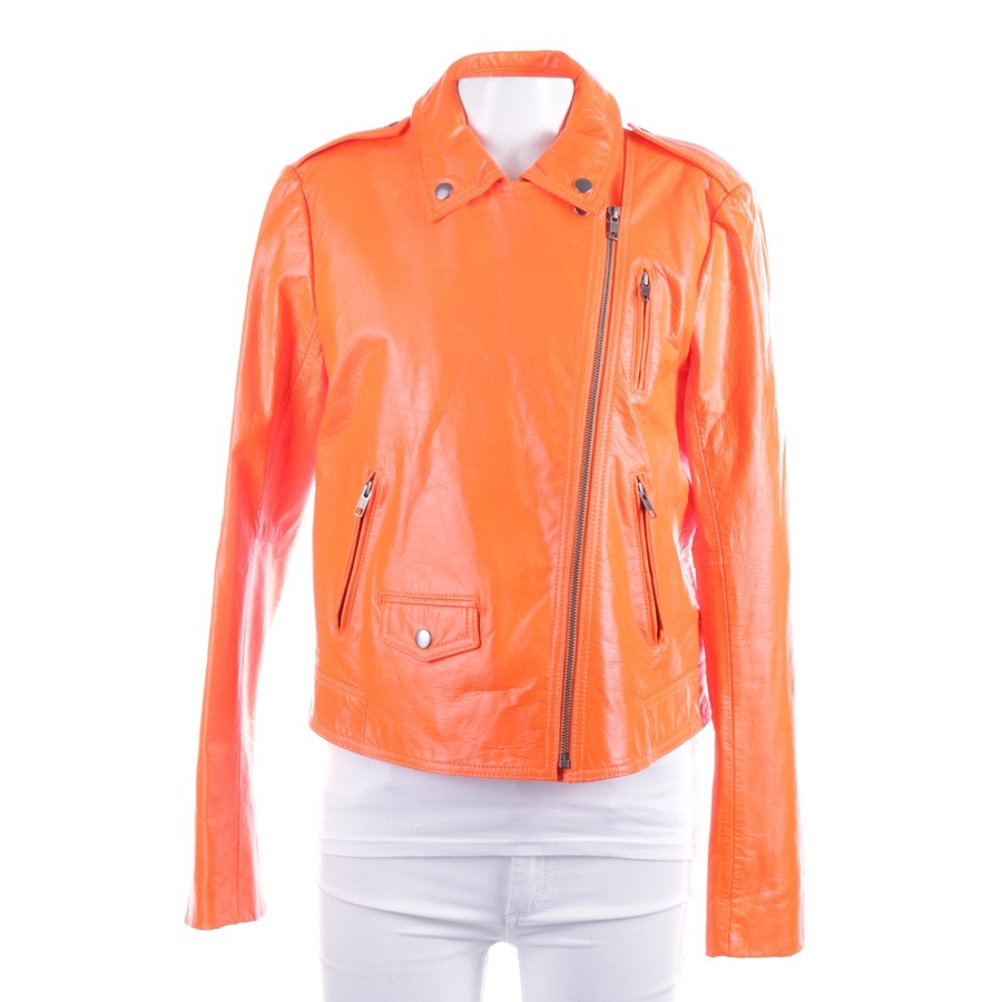 Image 1 of Leather jackets L Neon orange in color Neon | Vite EnVogue