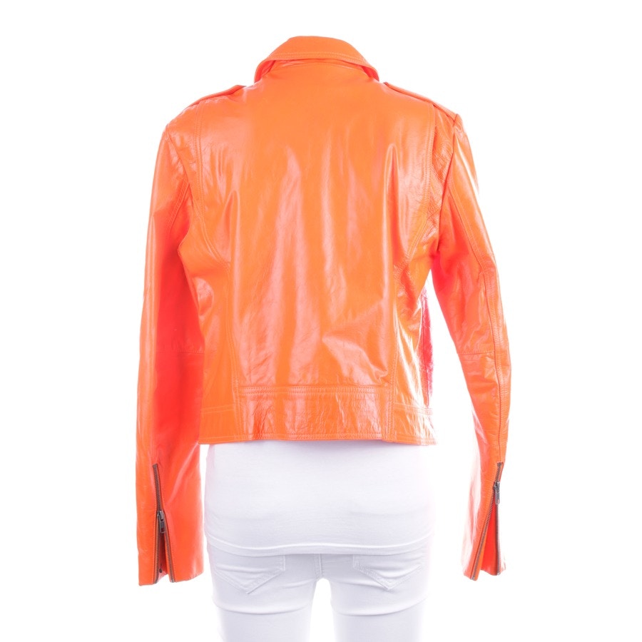 Image 2 of Leather jackets L Neon orange in color Neon | Vite EnVogue