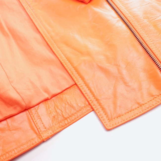 Image 5 of Leather jackets L Neon orange in color Neon | Vite EnVogue