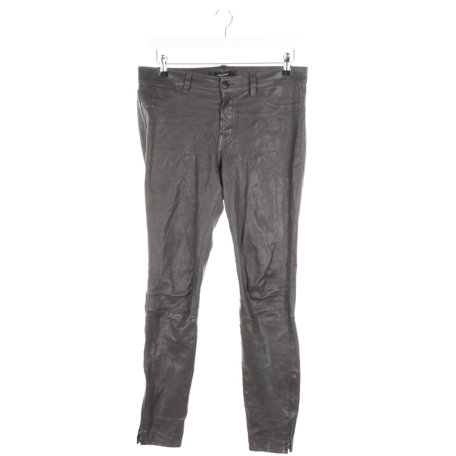 Image 1 of Leder Leather Pants W29 Gray in color Gray | Vite EnVogue