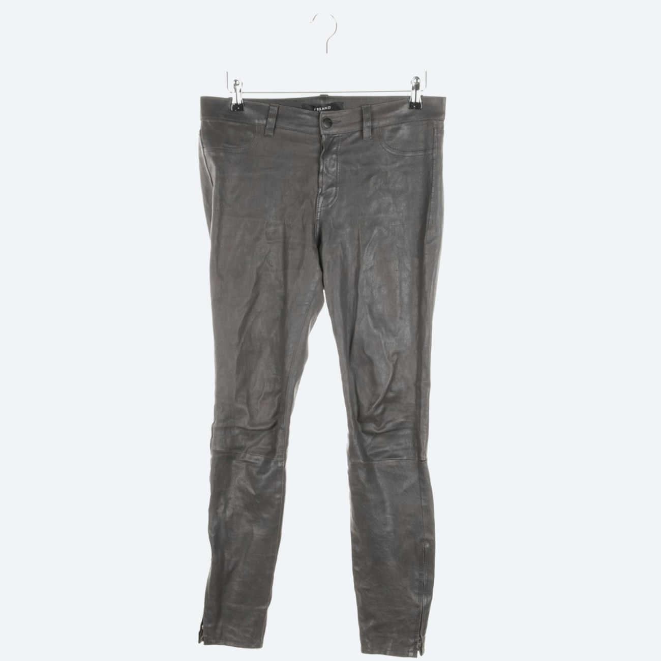 Image 1 of Leder Leather Pants W29 Anthracite in color Gray | Vite EnVogue