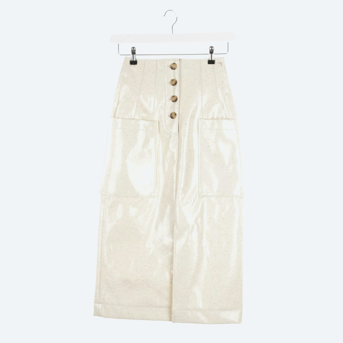 Image 1 of Carmen A-Line Skirt 34 Cream in color White | Vite EnVogue