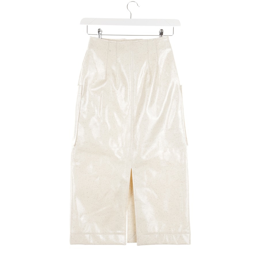 Image 2 of Carmen A-Line Skirt 34 Cream in color White | Vite EnVogue
