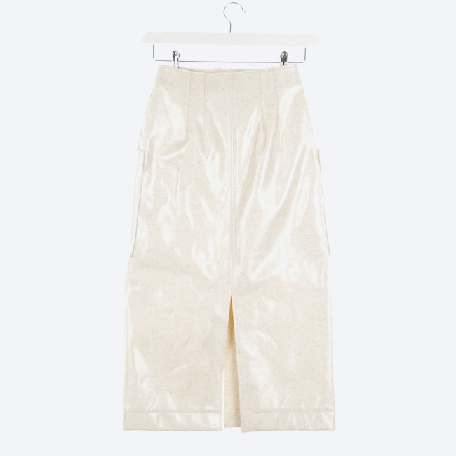Image 2 of Carmen A-Line Skirt 34 Cream in color White | Vite EnVogue