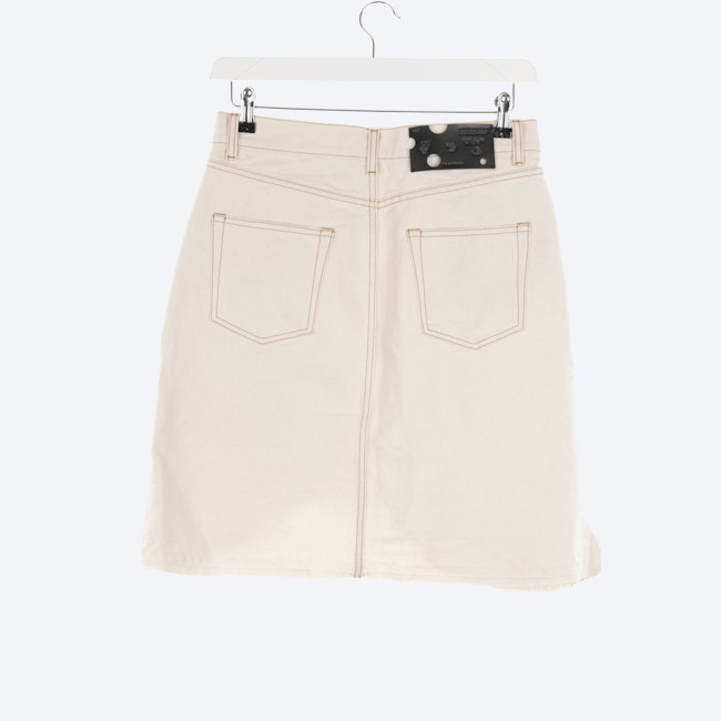 Image 2 of A-Line Skirt 38 Beige in color White | Vite EnVogue