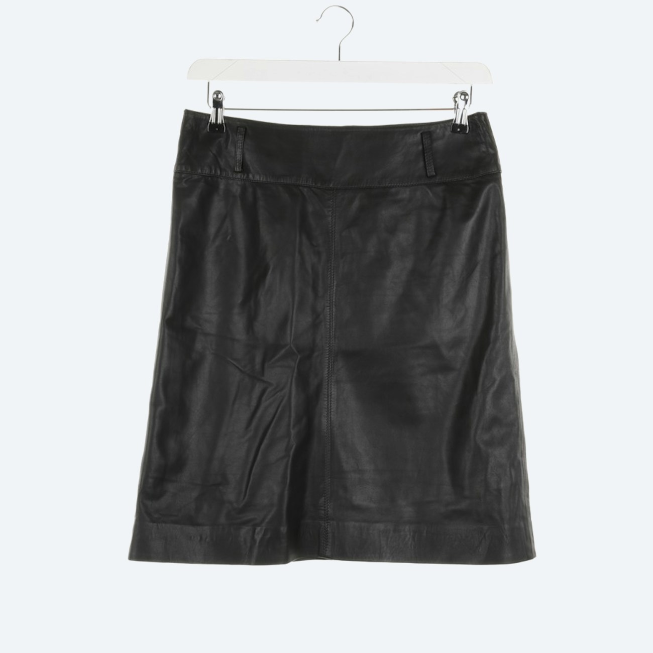 Image 1 of Leather Skirts 40 Black in color Black | Vite EnVogue